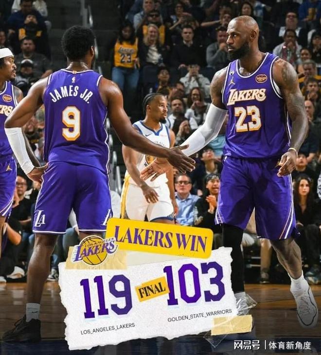 湖人轻取勇士 老詹复出主导胜利 铁牛低迷成关键